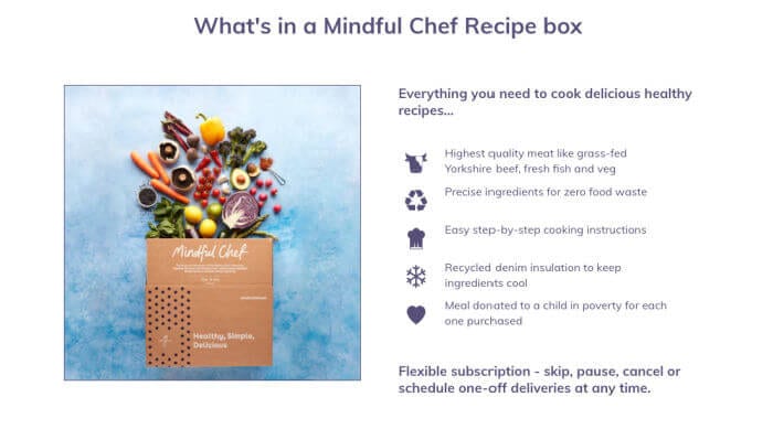 Mindful Chef website screenshot